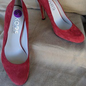 Micahel Kors Red/Suede heels
